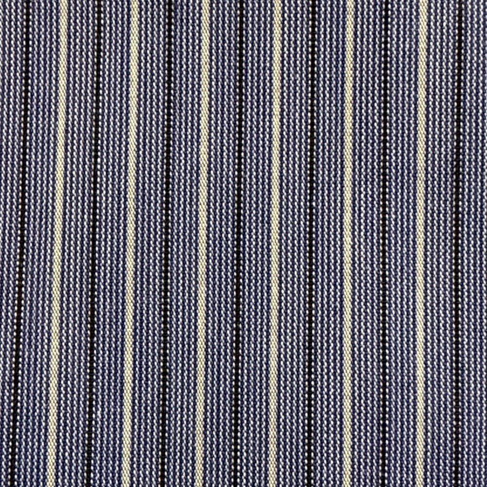 Ermenegildo Zegna Mens Blue White Striped Cotton Dress Shirt 16.5 42 Spain - Picture 13 of 14